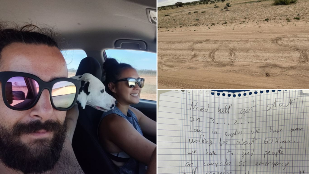 Adelaide couple walks 40km in SA outback after getting ...