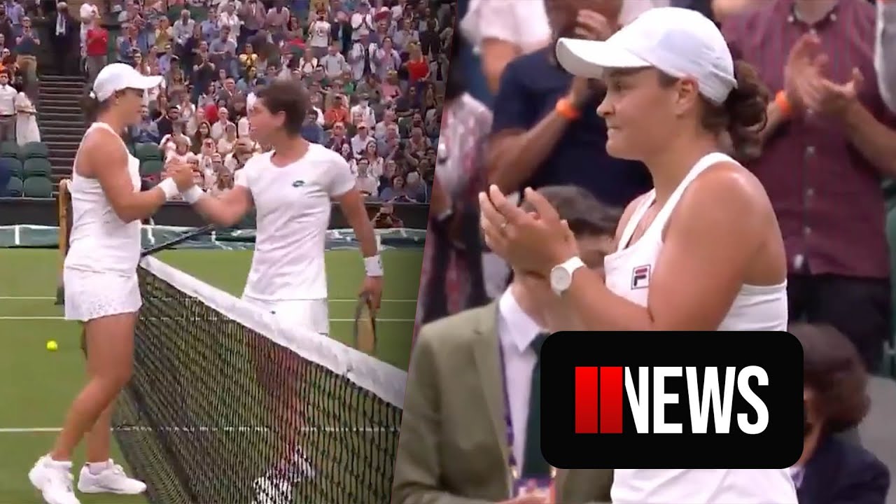 Ash Barty's respectful send off to tennis star's tearful ...