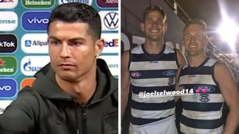 AFL star Tom Hawkins hilariously roasts Cristiano Ronaldo ...