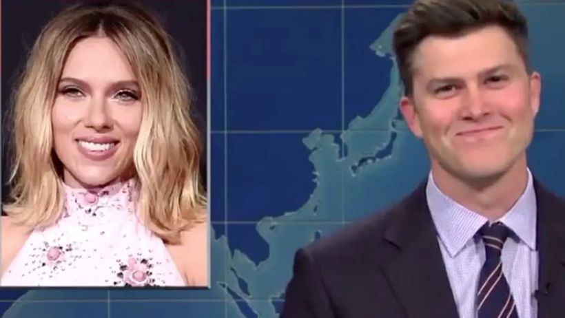Scarlett Johansson cops brutal joke from SNL husband Colin ...