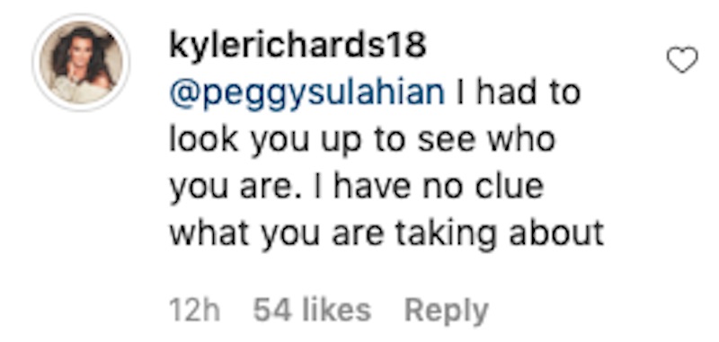 RHOBH Kyle Richards Denies Knowing Peggy Sulahian After Being Accused of Lying