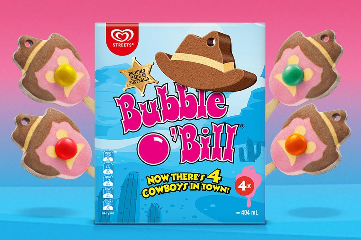 Bubble O’Bill ice cream now available in a four pack News + Articles
